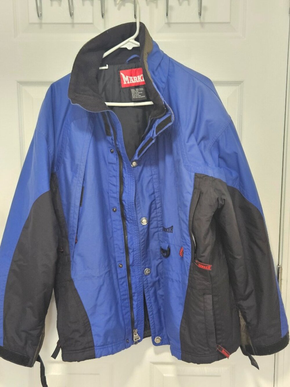 vintage Market Ski Jacket, Men's M (90's Blue Black)